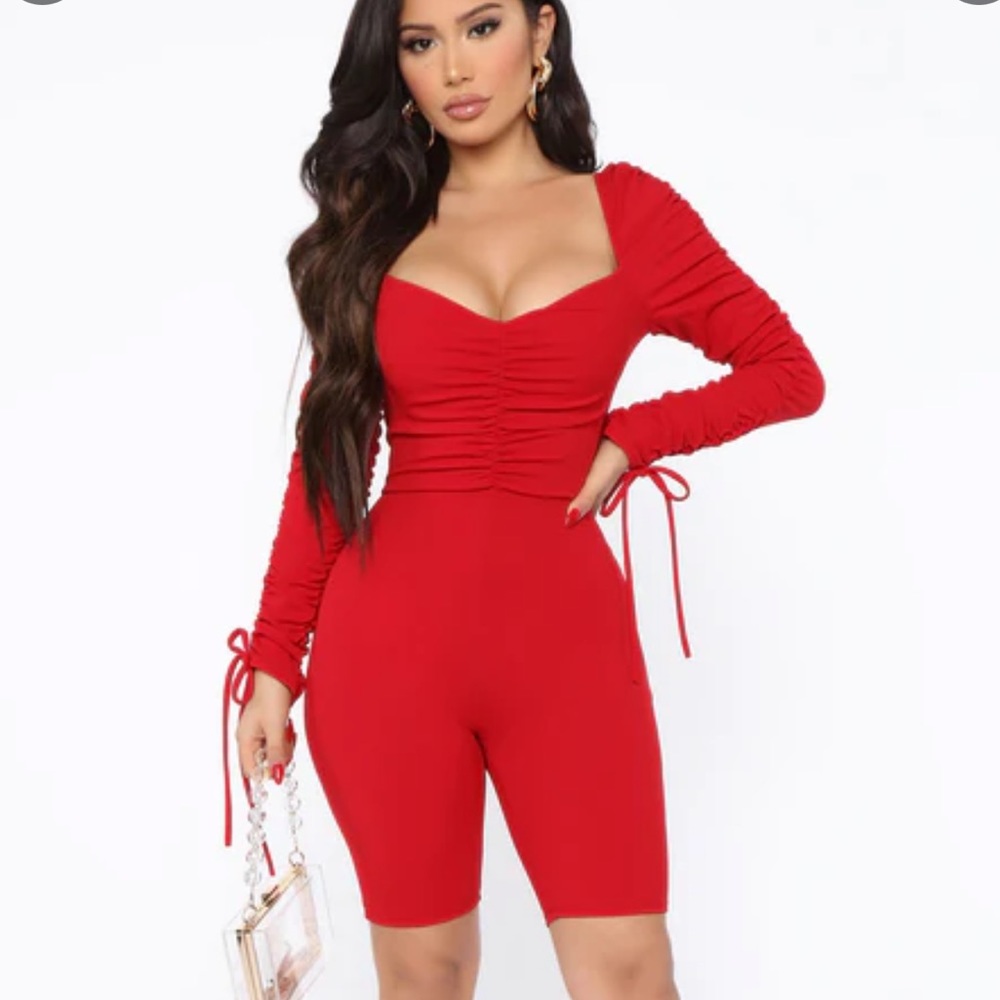 Red romper